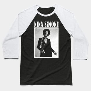 Nina Simone // Vintage Distressed Baseball T-Shirt